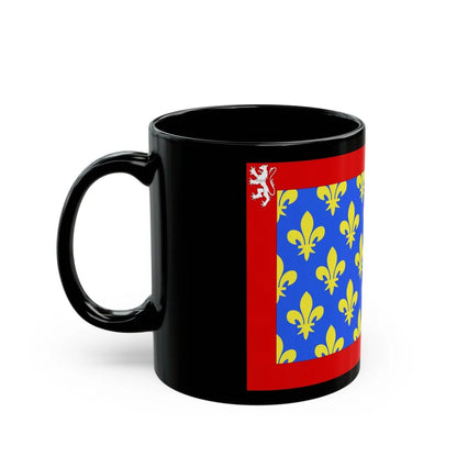 Flag of Sarthe France 2 - Black Coffee Mug-Go Mug Yourself