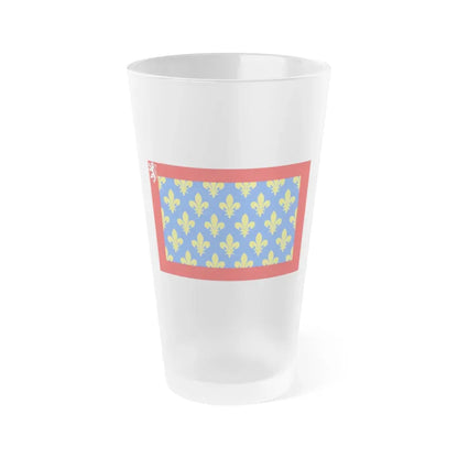 Flag of Sarthe France 2 - Frosted Pint Glass 16oz 16oz Frosted - Go Mug Yourself