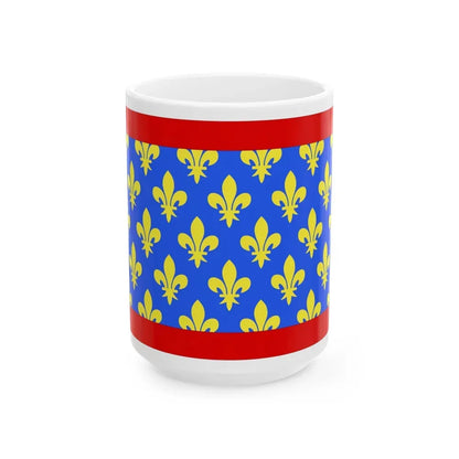 Flag of Sarthe France 2 - White Coffee Mug 15oz - Go Mug Yourself
