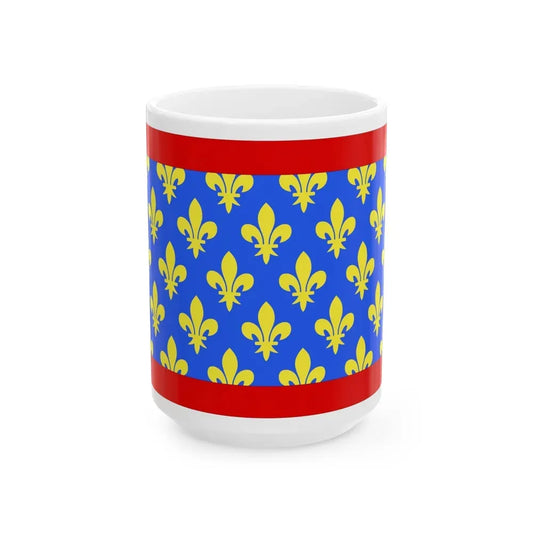 Flag of Sarthe France 2 - White Coffee Mug 15oz - Go Mug Yourself