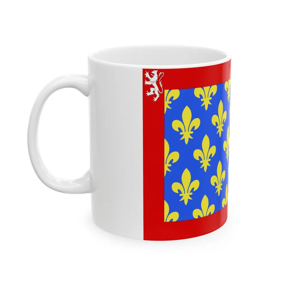 Flag of Sarthe France 2 - White Coffee Mug-Go Mug Yourself