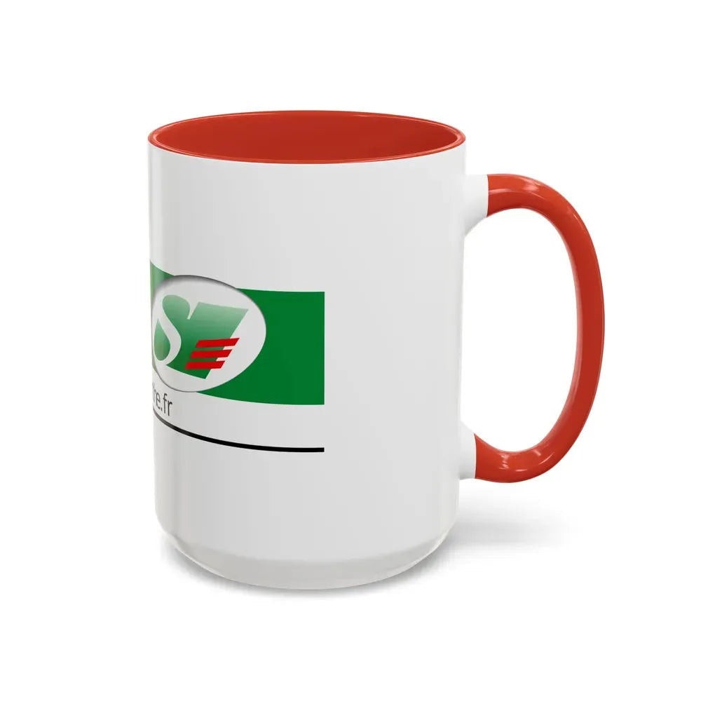 Flag of Sarthe France - Accent Coffee Mug - Go Mug Yourself