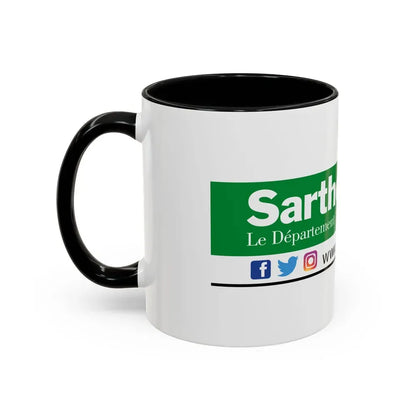 Flag of Sarthe France - Accent Coffee Mug - Go Mug Yourself