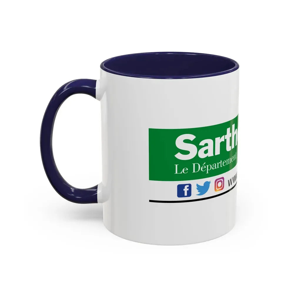 Flag of Sarthe France - Accent Coffee Mug - Go Mug Yourself