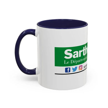 Flag of Sarthe France - Accent Coffee Mug - Go Mug Yourself