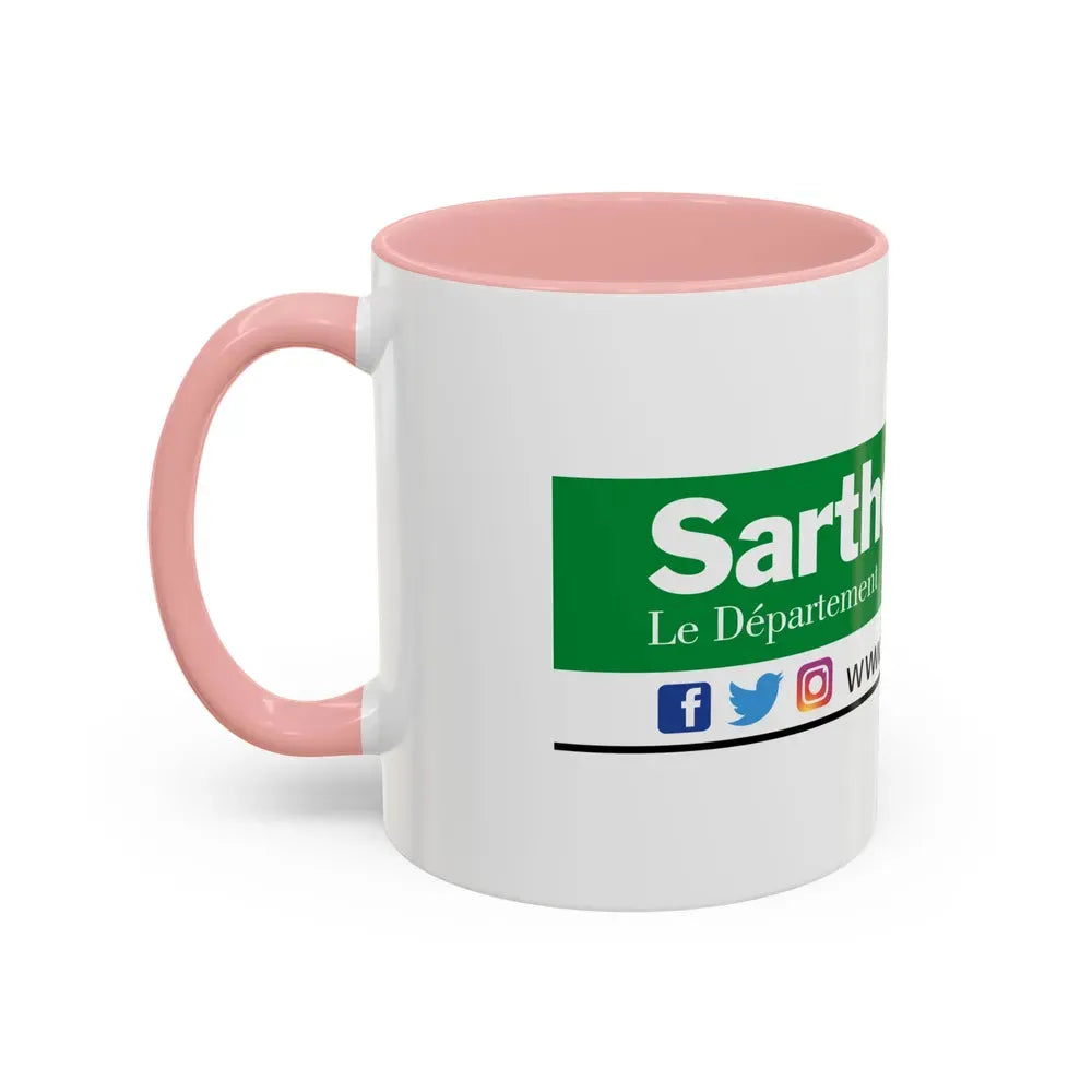 Flag of Sarthe France - Accent Coffee Mug - Go Mug Yourself