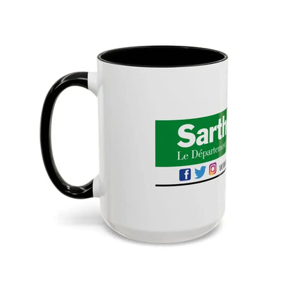 Flag of Sarthe France - Accent Coffee Mug - Go Mug Yourself