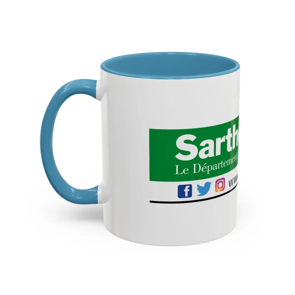 Flag of Sarthe France - Accent Coffee Mug - Go Mug Yourself
