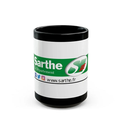Flag of Sarthe France - Black Coffee Mug 15oz - Go Mug Yourself