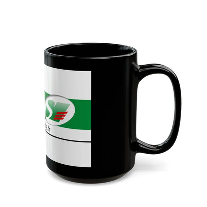 Flag of Sarthe France - Black Coffee Mug-Go Mug Yourself