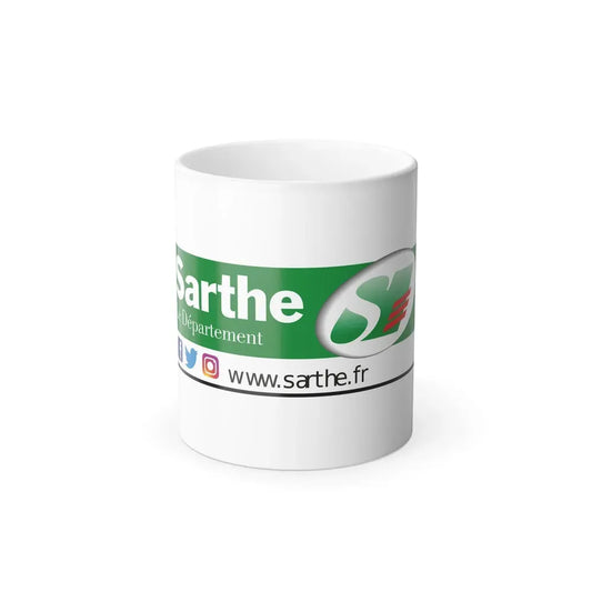 Flag of Sarthe France - Color Changing Coffee Mug 11oz - Go Mug Yourself