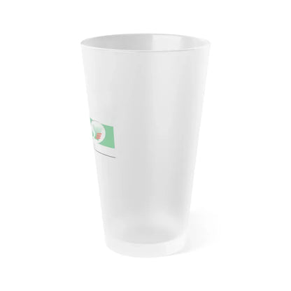 Flag of Sarthe France - Frosted Pint Glass 16oz - Go Mug Yourself