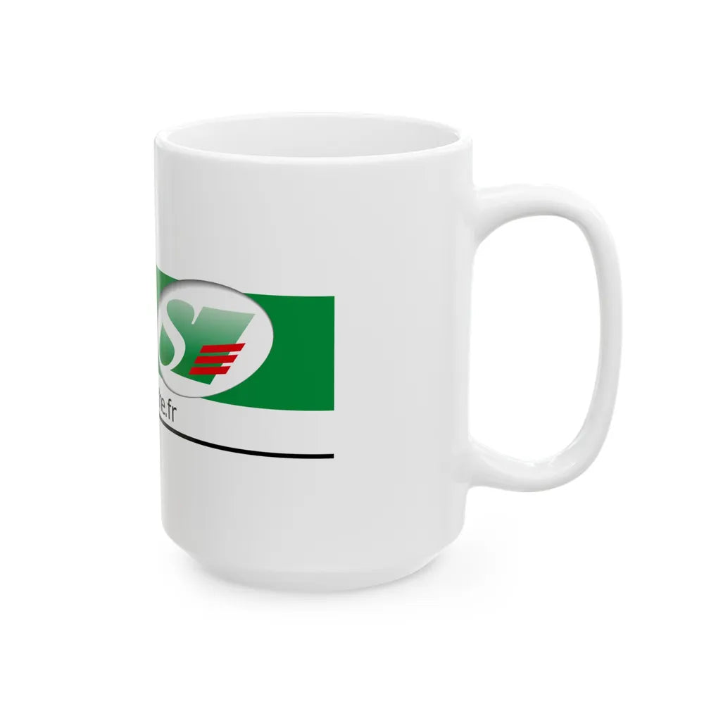 Flag of Sarthe France - White Coffee Mug-Go Mug Yourself