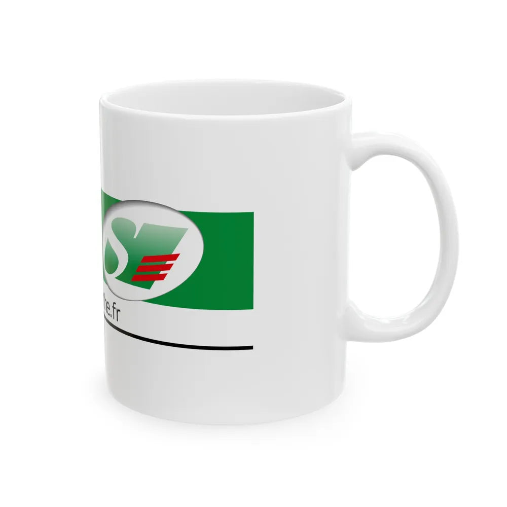 Flag of Sarthe France - White Coffee Mug-Go Mug Yourself