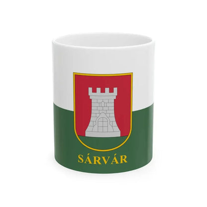 Flag of Sarvar (Hungary) White Coffee Mug 11oz - Go Mug Yourself