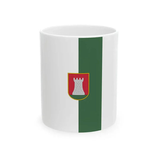 Flag of Sarvar vertical (Hungary) White Coffee Mug 11oz - Go Mug Yourself