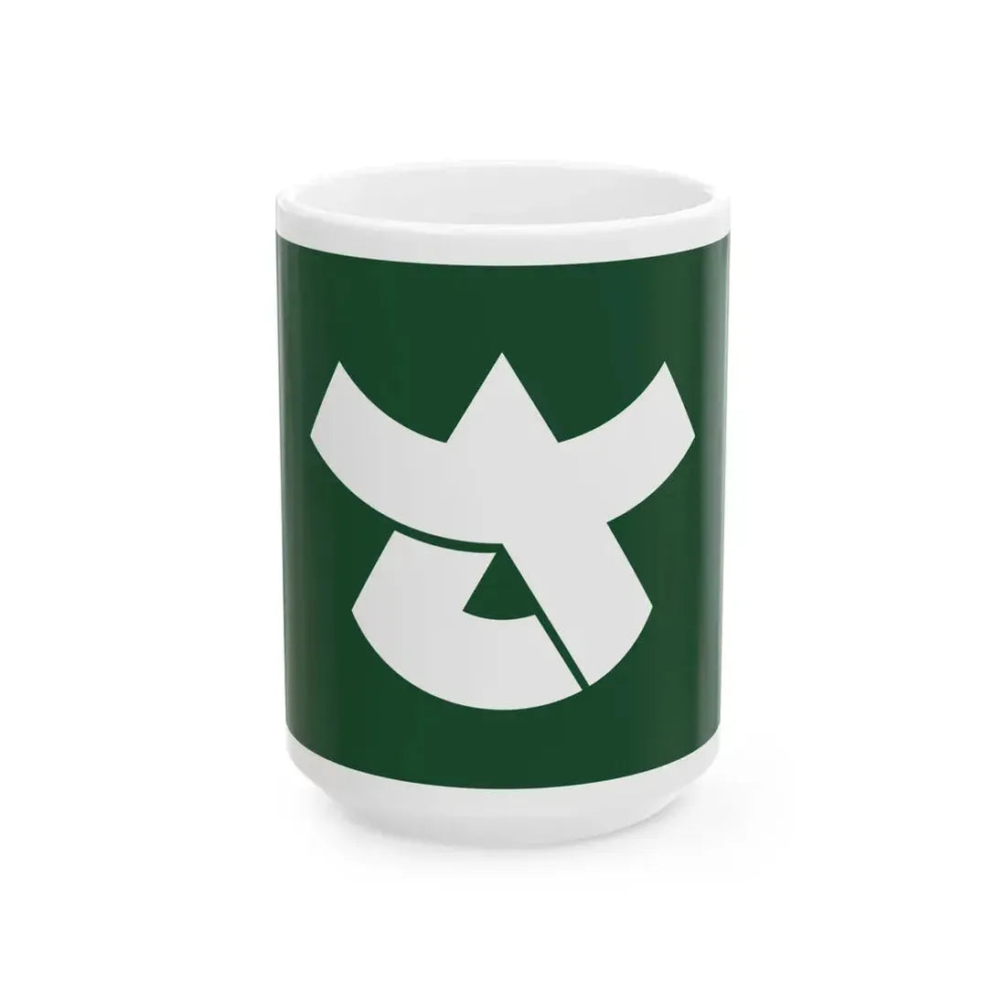 Flag of Sasaguri Fukuoka (Japan) White Coffee Mug 15oz - Go Mug Yourself