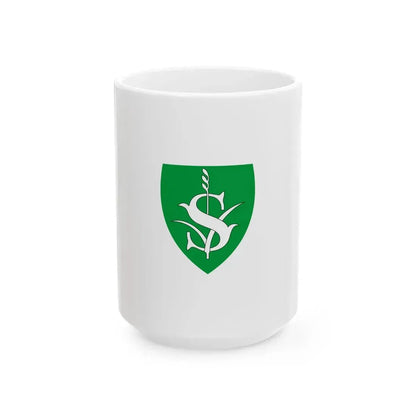Flag of Sasd (Hungary) White Coffee Mug 15oz - Go Mug Yourself