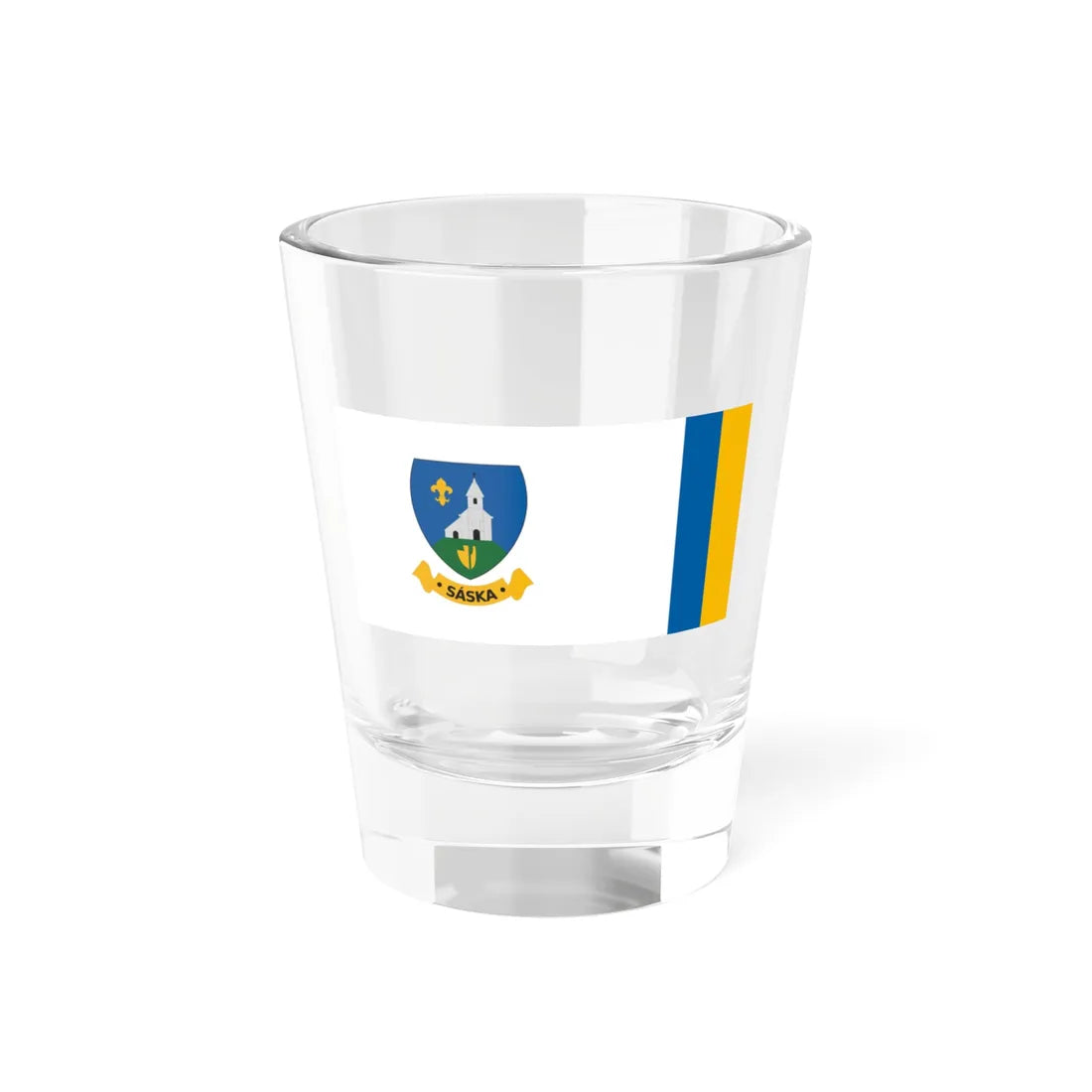 Flag of Saska (Hungary) Shot Glass 1.5oz 1.5oz - Go Mug Yourself