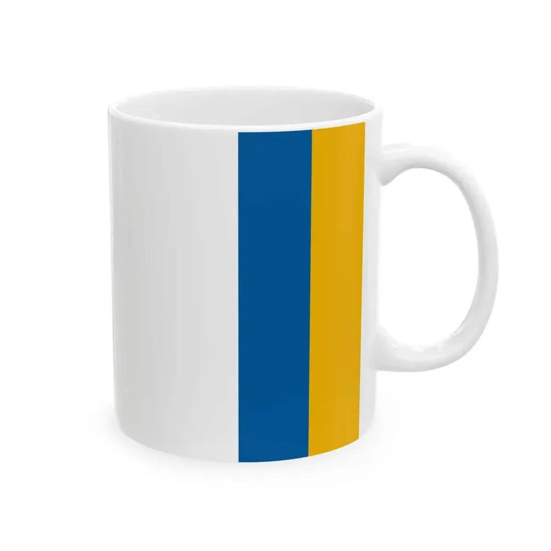 Flag of Saska (Hungary) White Coffee Mug - Go Mug Yourself