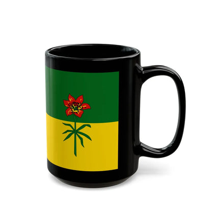 Flag of Saskatchewan Canada - Black Coffee Mug-Go Mug Yourself