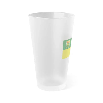 Flag of Saskatchewan Canada - Frosted Pint Glass 16oz - Go Mug Yourself