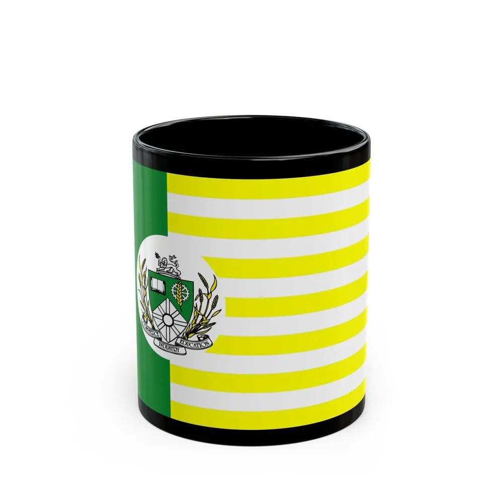 Flag of Saskatoon Canada - Black Coffee Mug-11oz-Go Mug Yourself