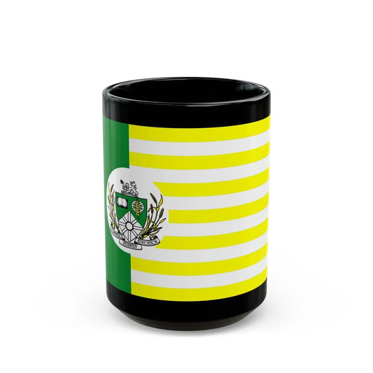 Flag of Saskatoon Canada - Black Coffee Mug-15oz-Go Mug Yourself