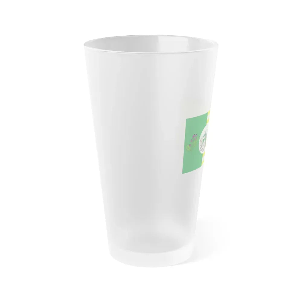 Flag of Saskatoon Canada - Frosted Pint Glass 16oz - Go Mug Yourself