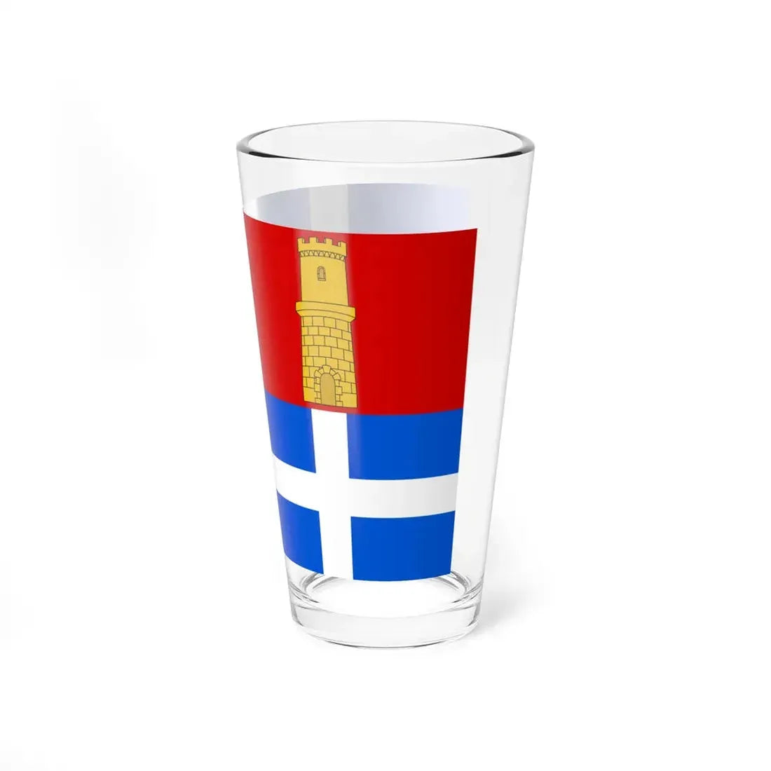 Flag of Sassari 1259-1323 (Italy) Pint Glass 16oz - Go Mug Yourself