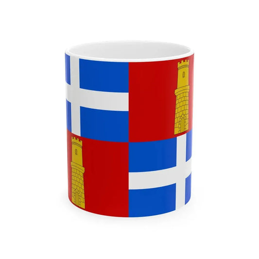 Flag of Sassari 1259-1323 (Italy) White Coffee Mug 11oz - Go Mug Yourself