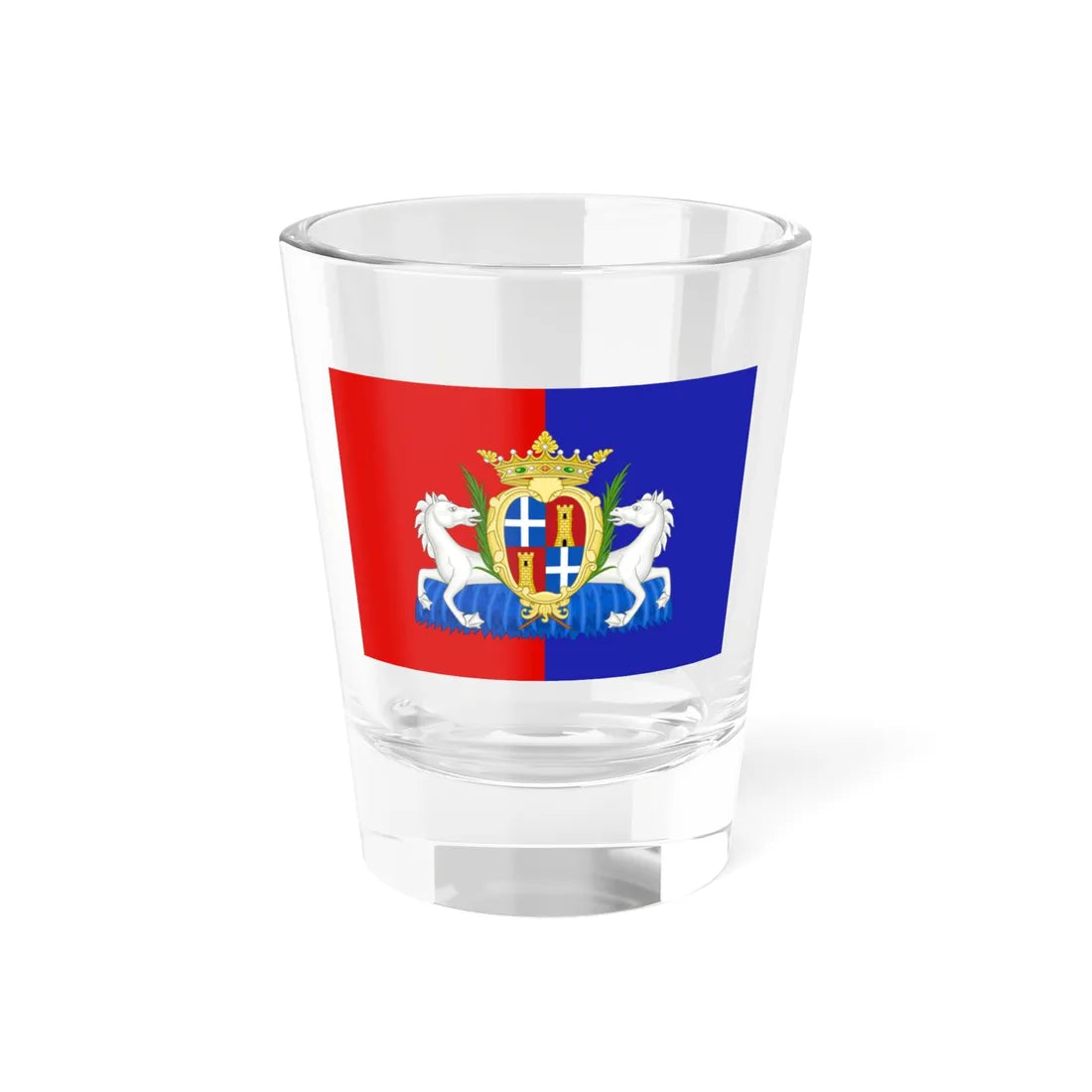 Flag of Sassari Until 1936 (Italy) Shot Glass 1.5oz 1.5oz - Go Mug Yourself