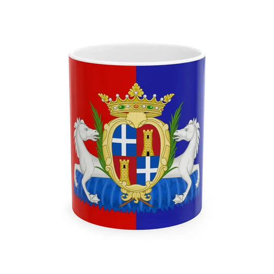 Flag of Sassari Until 1936 (Italy) White Coffee Mug 11oz - Go Mug Yourself