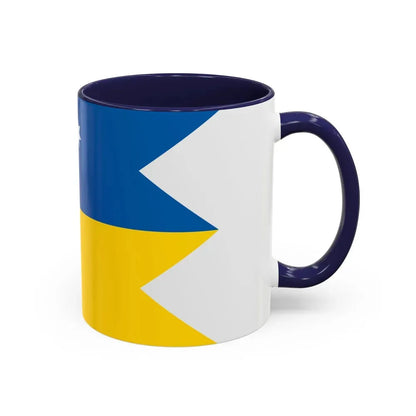 Flag of Satakunta Finland - Accent Coffee Mug - Go Mug Yourself