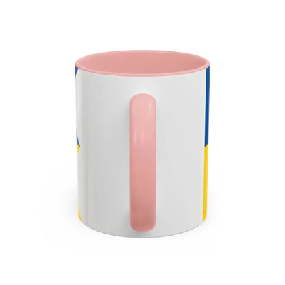 Flag of Satakunta Finland - Accent Coffee Mug - Go Mug Yourself