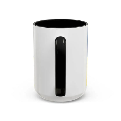 Flag of Satakunta Finland - Accent Coffee Mug - Go Mug Yourself