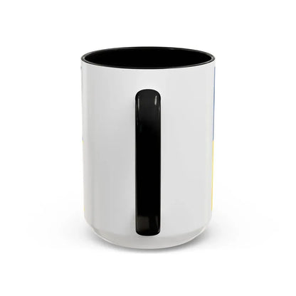 Flag of Satakunta Finland - Accent Coffee Mug - Go Mug Yourself