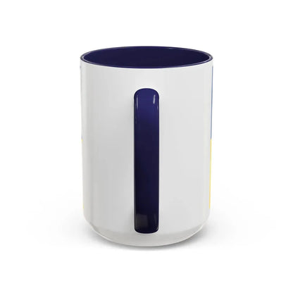 Flag of Satakunta Finland - Accent Coffee Mug - Go Mug Yourself