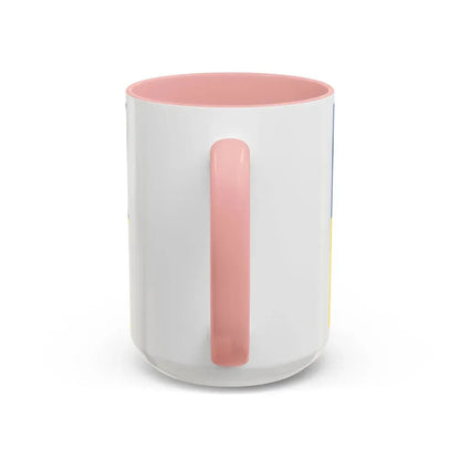 Flag of Satakunta Finland - Accent Coffee Mug - Go Mug Yourself