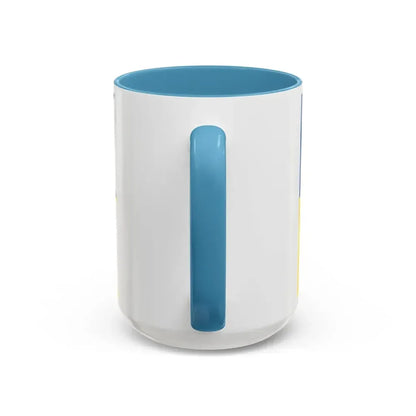 Flag of Satakunta Finland - Accent Coffee Mug - Go Mug Yourself