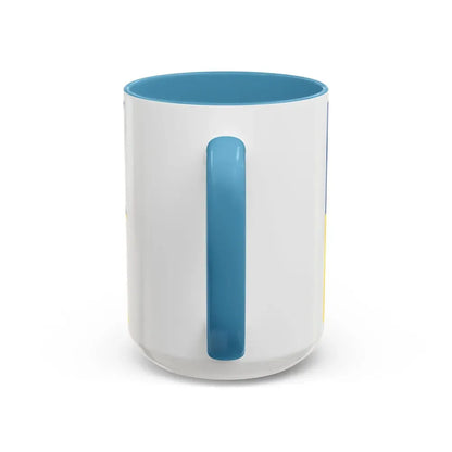 Flag of Satakunta Finland - Accent Coffee Mug - Go Mug Yourself