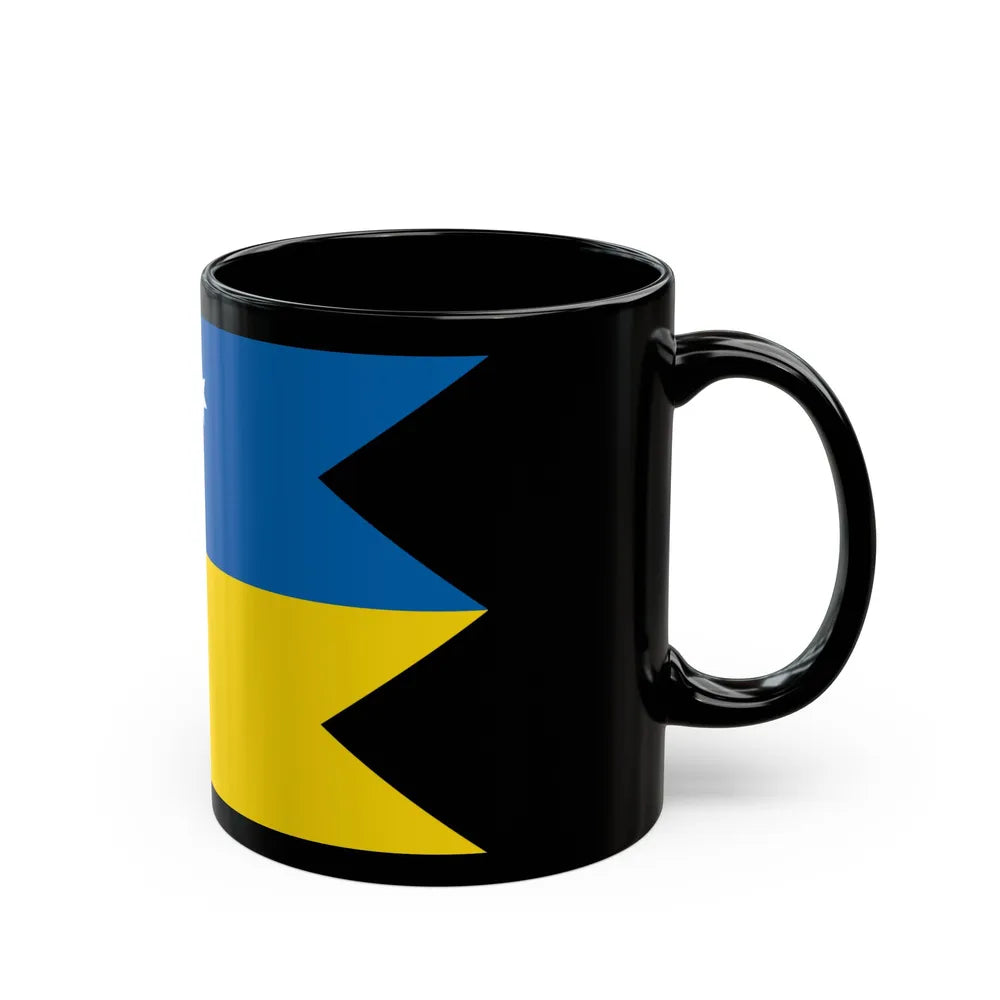 Flag of Satakunta Finland - Black Coffee Mug-Go Mug Yourself