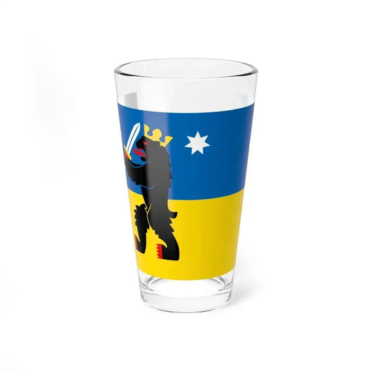 Flag of Satakunta Finland - Pint Glass 16oz 16oz - Go Mug Yourself