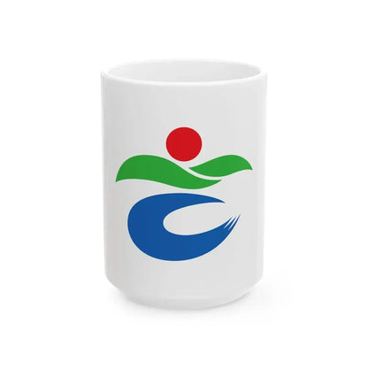 Flag of Satsuma Kagoshima (Japan) White Coffee Mug 15oz - Go Mug Yourself