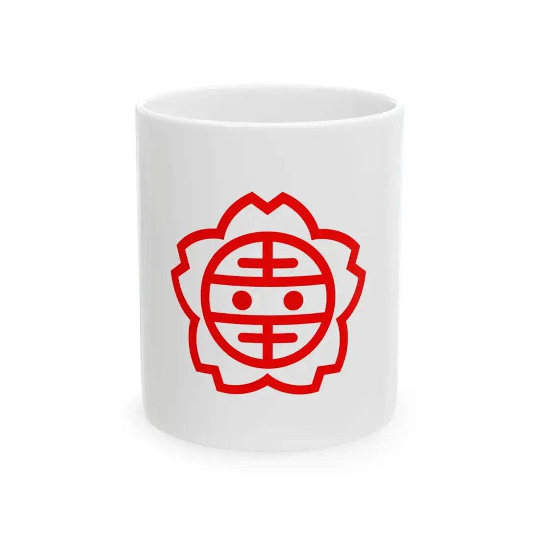 Flag of Satte Saitama (Japan) White Coffee Mug 11oz - Go Mug Yourself