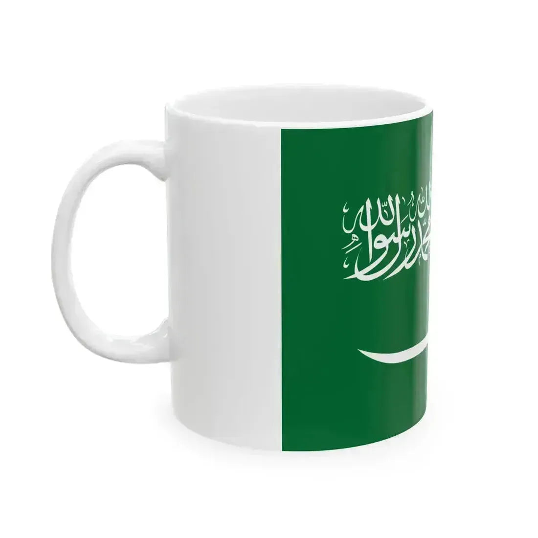 Flag of Saudi Arabia 1932-1934 (Saudi Arabia) White Coffee Mug - Go Mug Yourself