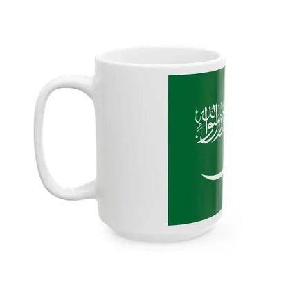 Flag of Saudi Arabia 1934-1938 (Saudi Arabia) White Coffee Mug - Go Mug Yourself