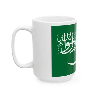 Flag of Saudi Arabia 1938-1973 (Saudi Arabia) White Coffee Mug - Go Mug Yourself