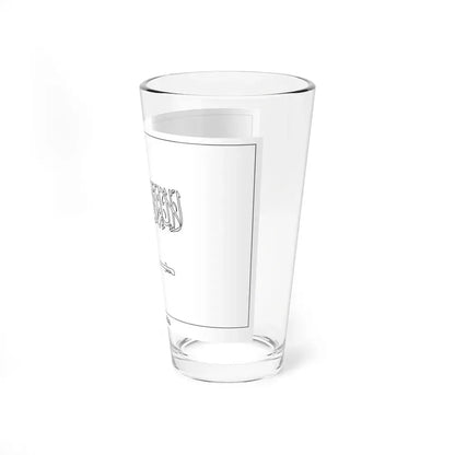 Flag of Saudi Arabia colouring page (Saudi Arabia) Pint Glass 16oz - Go Mug Yourself