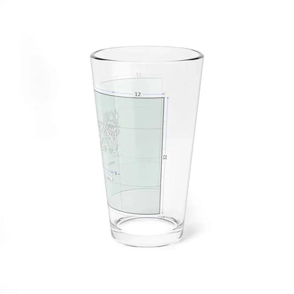 Flag of Saudi Arabia construction sheet (Saudi Arabia) Pint Glass 16oz - Go Mug Yourself